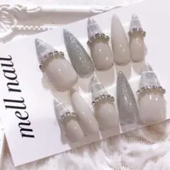 3906 ネイルチップ 量産型 ワンホン フレンチガーリー 韓国 地雷 オーダー