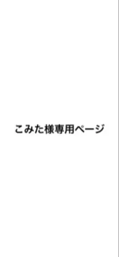 こみた様専用ページ