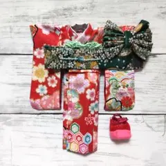 558 ハンドメイド リカちゃん服 着物 振袖