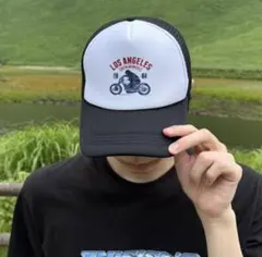 メンズ 帽子 キャップ 黒 アメカジ ストリート ロサンゼルス バイク