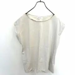 NATURAL BEAUTY BASIC 綿100%カットソー ベージュ Mのサムネイル