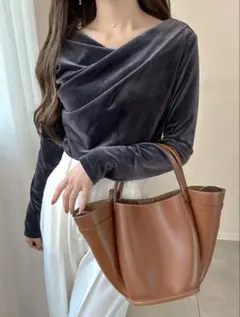 ベロアドレープトップス[dk1551]