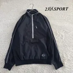 23区SPORT アウター　ハーフジップ　プルオーバー　ブラック　防寒　ゴルフ