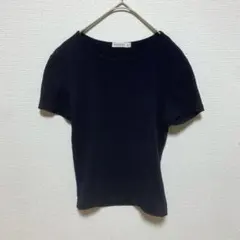 STRADIVARIUS 半袖ストレッチTシャツ ネイビー M ストレッチ素材のサムネイル