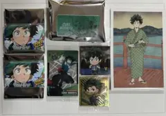 ヒロアカ　緑谷出久　デク　缶バッジ　缶バッチ　ネームプレート　カード　シール