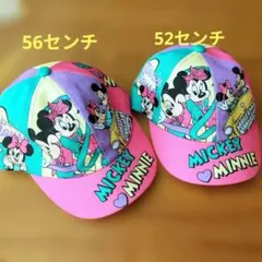 ミッキー＆ミニー キャップ 2点セット 52cm 56cmのサムネイル