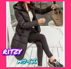 Ritzy《試着のみ》防寒 中綿 ロング ダウンコート　黒 Mサイズ
