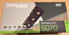 美品 ZOTAC RTX 5070 SOLID 12GB GDDR7のサムネイル