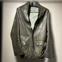 インカーネーション　カーキレザージャケット　値下げのサムネイル