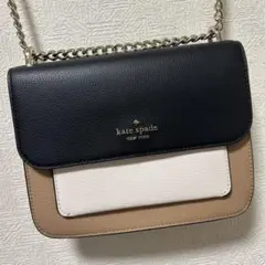 kate spade ショルダーバッグ 黒/白/ベージュ