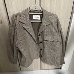 ブラウン テーラードジャケット