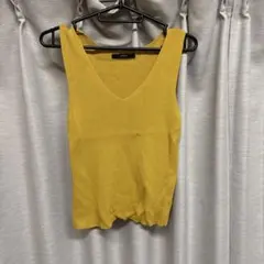 EMODA ノースリーブ ニット イエロー
