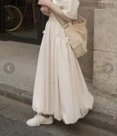 moi tytto ポケットギャザーバルーンスカート moitytto