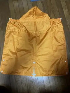 オレンジ フード付き 抱っこひもカバー・レインカバー