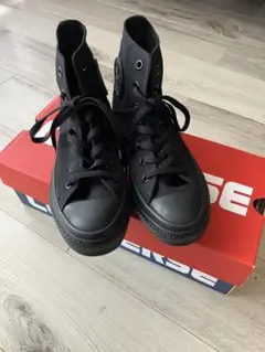 Converse ブラック ハイカット スニーカー