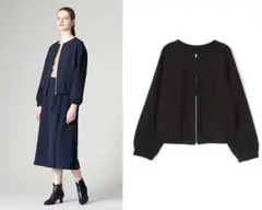 ADORE アドーア 新品 5万 リバーシブル ウール ノーカラージャケット