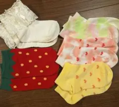 キッズ靴下セット【女の子5足】