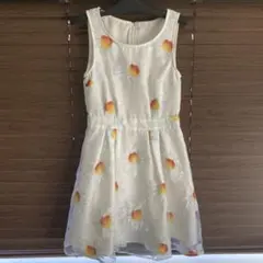 【値下げ！】マーガレット柄　ワンピース