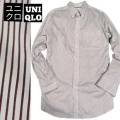 UNIQLO エクストラファインコットンブロードシャツ ブラウン