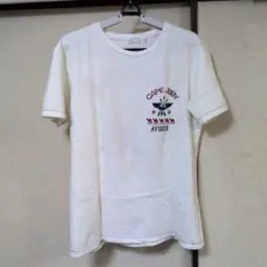 AVIREX アヴィレックス Tシャツ サガラワッペン 装飾 刺繡 L ホワイトのサムネイル