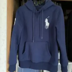 ラルフローレンネイビー フード付きパーカー