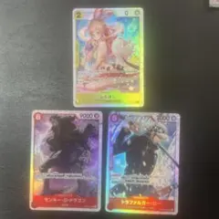 ワンピース トレーディングカード SR 3枚セット しらほし　ドラゴン ロー