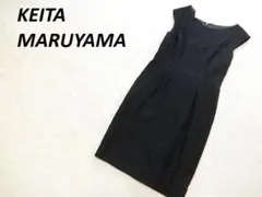 極美品 　ケイタマルヤマ　総柄　ワンピース　ブラック　１のサムネイル