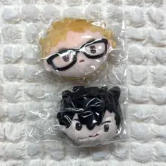 ハイキュー!! ぬいぐるみクリップ ガチャ 月島、黒尾