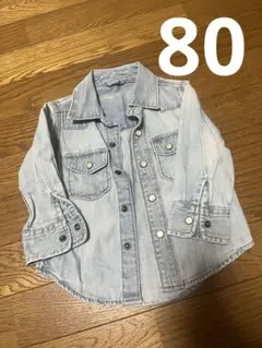 ベビーギャップ   80 デニム　シャツ