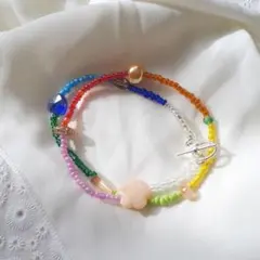 カラフル＊ビーズネックレス