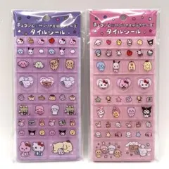 チェゴシム サンリオ キャラクターズ タイルシール 2種セット カード付