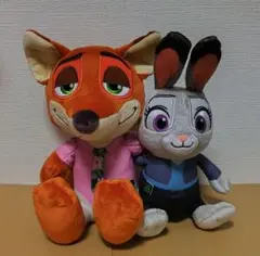 ディズニー ズートピア2 ペアぬいぐるみ ニック ジュディ