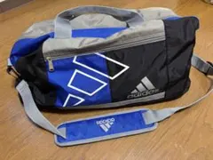 adidas ダッフルバッグ 黒 青