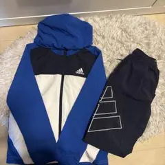adidas ジャージセット 青/白/黒