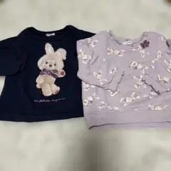 any FAM トレーナー 90cm 2点セット ネイビー・ラベンダー