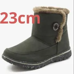 ノースデイト　レディース 防寒ショートブーツ カーキ