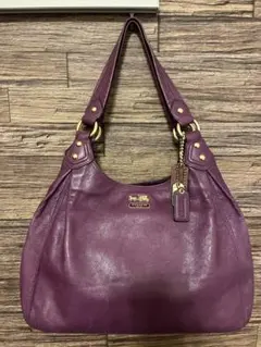 Vintage COACH Madison Maggie Bag purple