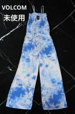 未使用　ボルコム　VOLCOM サロペット オールインワン ブルー タイダイ柄のサムネイル