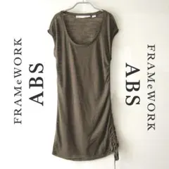美品　ABS／フレームワーク★　薄手ノースリーブワンピースのサムネイル