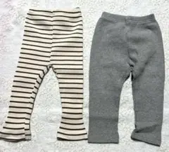 韓国系　ベビーレギンス　2点セット　80cm