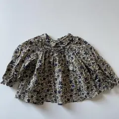 Bonpoint 花柄長袖ブラウス　セレモニー　入学入園