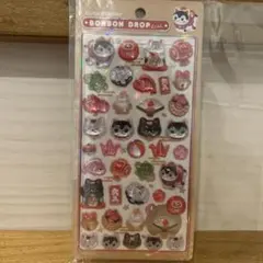 ボンボンドロップシール 和柄　縁起物