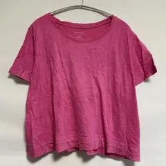 ソノマ Ｔシャツ クルーネック 半袖 ショート丈 L 桃 綿 カジュアルのサムネイル