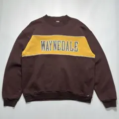 80s ラッセル USA製 レアカラー スウェット L 茶 ブラウン ○7166