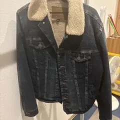 アメリカンイーグル デニムジャケット ボア 古着 アメカジ