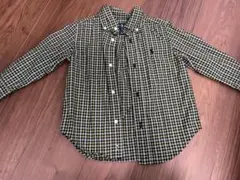極美品　Ralph Lauren チェックシャツ 2T 大きめ　コットン100%