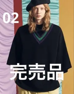 MAISON SPECIAL Vネックショートスリーブニットプルオーバーのサムネイル