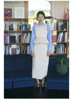 【美品】ZARA ザラ ミディ丈レリーフスカート(ペンシル/タイトスカート)