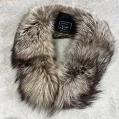 ファー　マフラー　ブラウン系