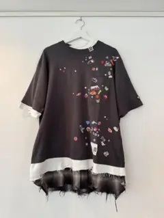 ミハラヤスヒロ　レイヤード風 Tシャツ ダメージ加工のサムネイル